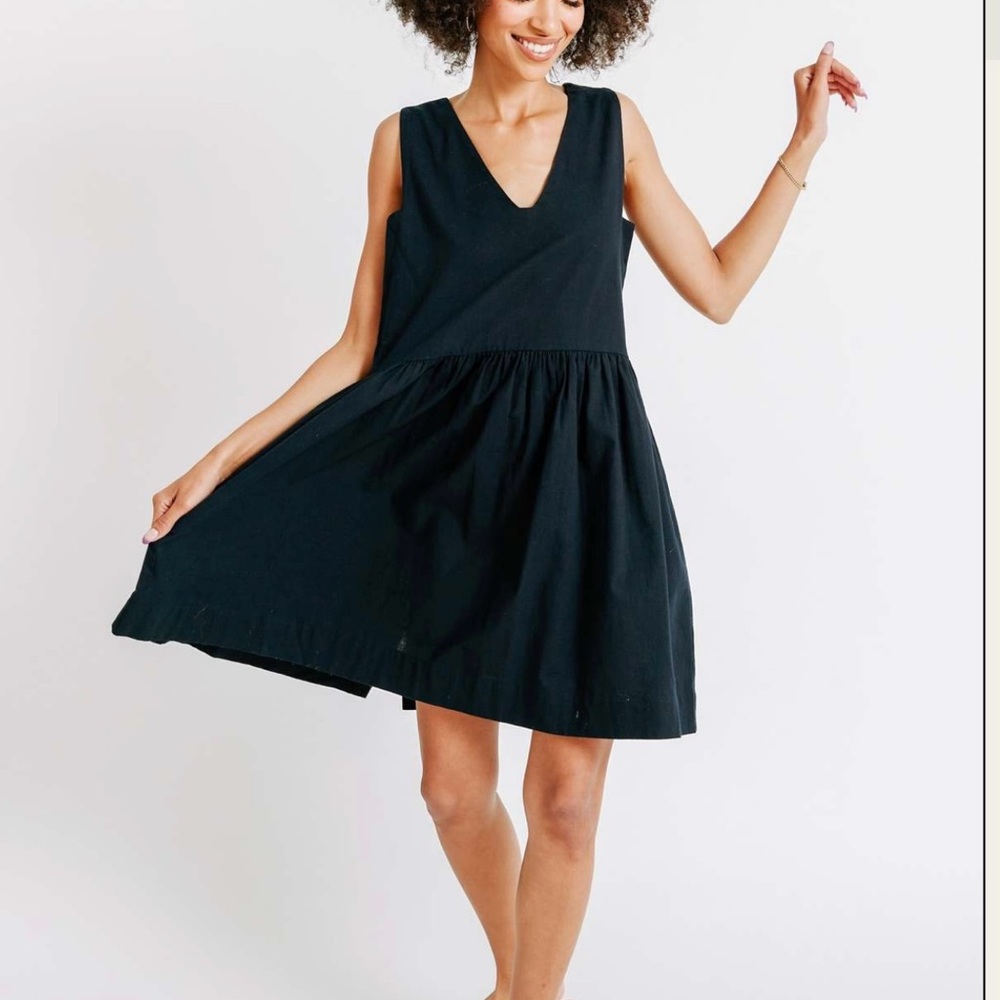 Mirth Zanzibar Mini Sundress, Black, Size M